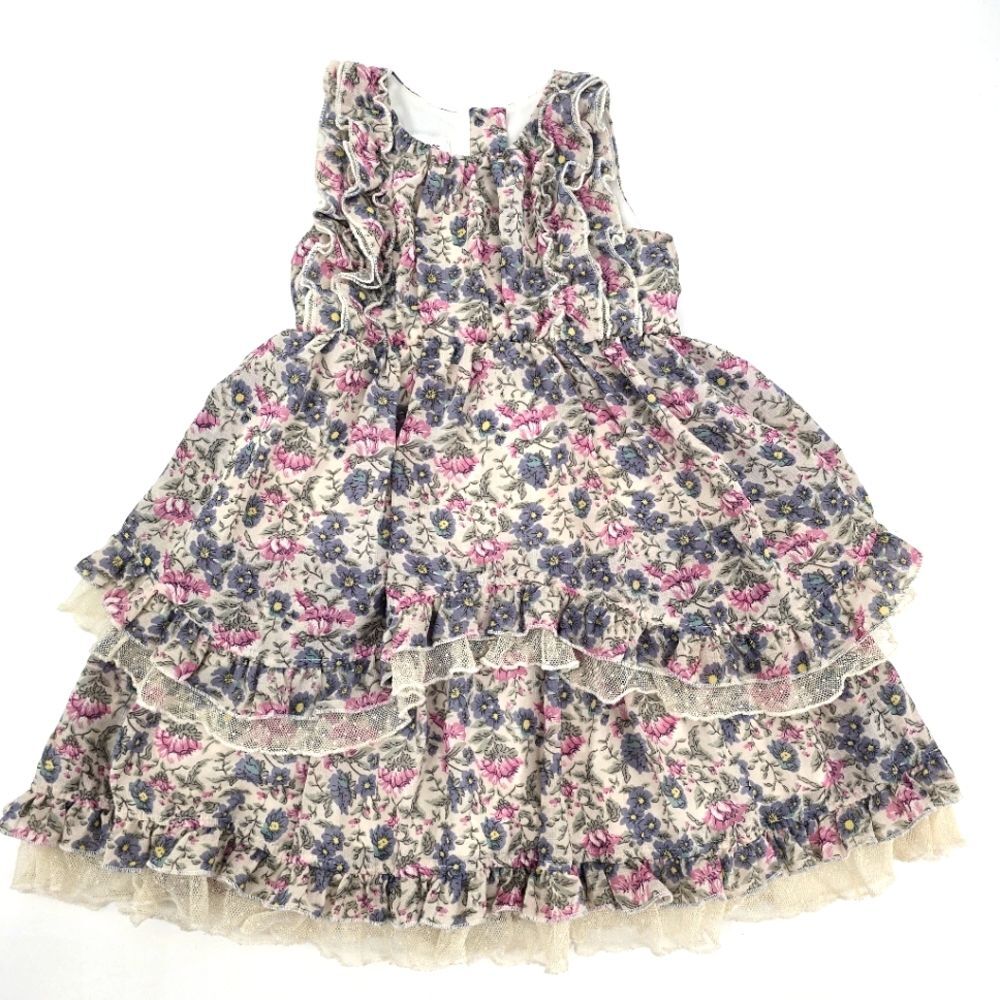 Isobella & Chloe Girls Floral Ruffle Dress Size 5